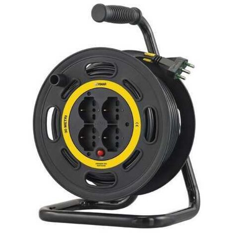 Carrete de cable Vimar con 4 tomas universales 10/16A longitud 30mt 0P32731