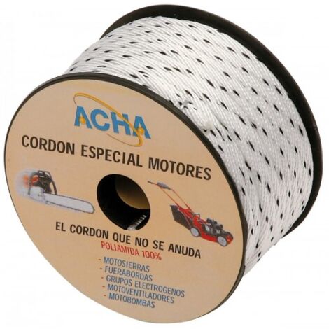 CARRETE DE CUERDA ARRANQUE MOTORES. POLIAMIDA 25 m.X4,75MM - ACHA