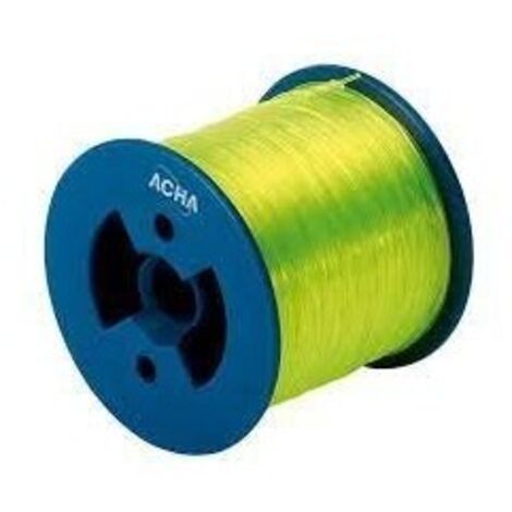 CARRETE DE CUERDA MONOFIL DE NYLON AMARILLO 100 m.X1MM - ACHA
