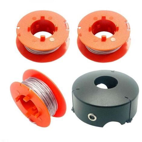 Carrete de hilo flexible automático Pro-Tap para Bosch Art 23 26 30 Easytrim y Combitrim, 8 m x 1,6 mm, con tapa (3 carretes + 1 tapa)