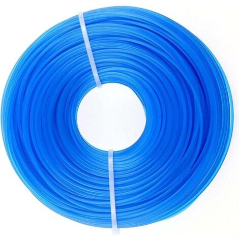 Carrete de hilo para cortacésped KZQ de 1,6 mm, 100 m de longitud, nailon resistente, repuesto para cortacésped, 1 rollo en azul