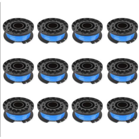 Carrete de hilo para desbrozadora – 12 unidades, 4,9 m, nailon reforzado, compatible con 21222A, 21602 y 21062