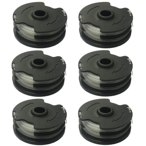 Carrete de hilo para Parkside PRTA 20-Li A1 / B2 / C3 Carretes de hilo de repuesto para desbrozadora inalámbrica LIDL Parkside PRTA 20-Li A1 / B2 / C3, PRT 300 A1, PRT 550 A1 / A3 (6 piezas)