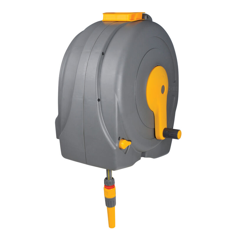 

Carrete de manguera Fast Reel Hozelock para pared con manguera 40 m(Ø 12,5 mm), bobinado automático