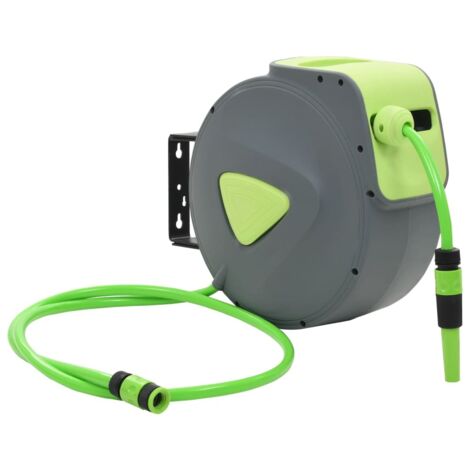 Carrete de manguera retráctil automático de pared 20+2 m