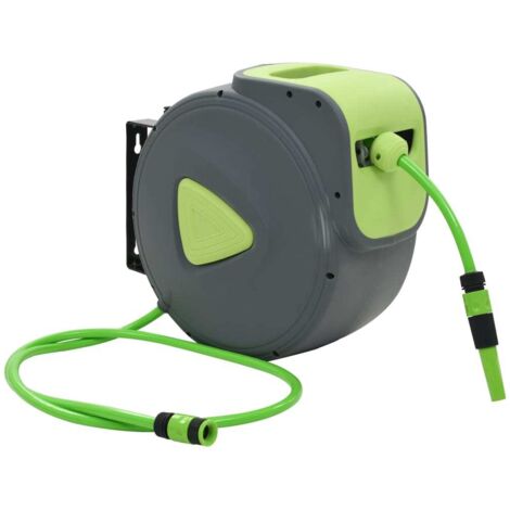 Carrete de manguera retráctil automático de pared 30+2 m