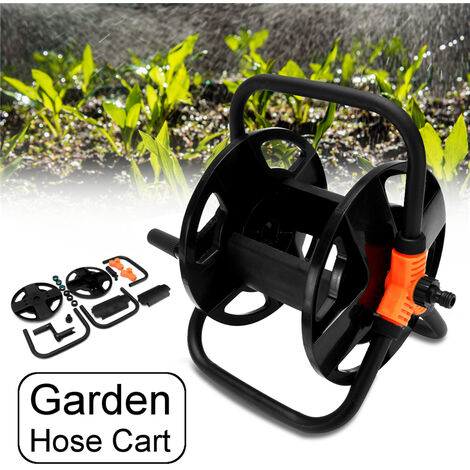 Carrete de mangueras de jardín, carro de almacenamiento de tubos de jardín, no incluye herramientas de bobinado, estante portátil de plástico PP + Metal + cobre,CHINA