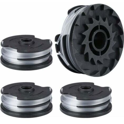 Carrete de nailon compatible con batería Parkside LIDL PRTA 20-Li C3 A1B2 PRT 550 A1 A3 PRT 300 A1 recambios cortacésped (4 piezas)