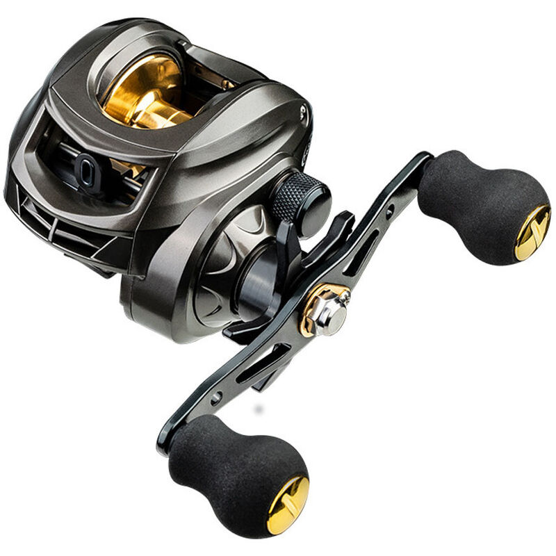 

Carrete de pesca Carrete de fundicion Baitcaster 7.2: 1 Carrete giratorio de alta velocidad con freno magnetico 18LB Max Drag,Mano derecha