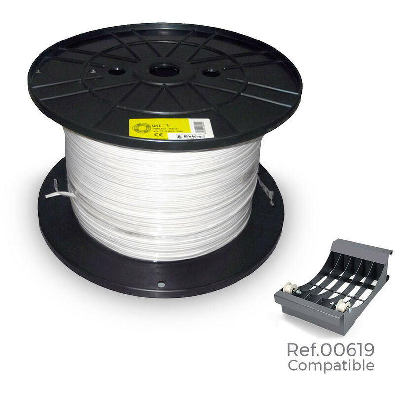 

Edm - Carrete Paralelo Audio 2X0,50Mm Blanco 2000Mts - Neoferr..