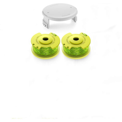 carretes de hilo para recortadora de césped Ryobi (AC80RL3) con 1 tapa de extremo