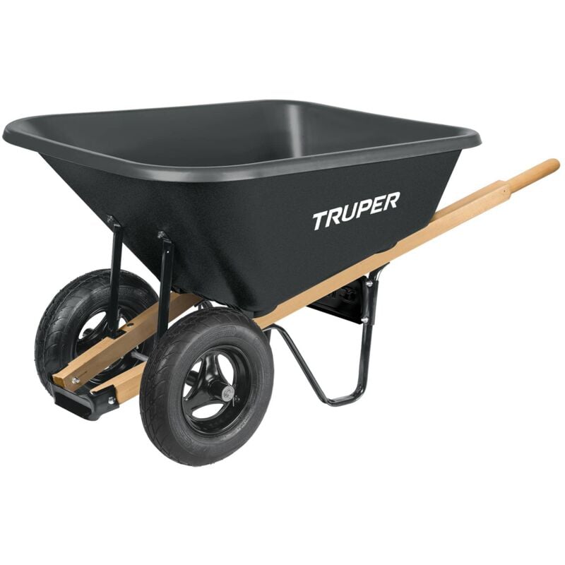 

Carretilla 175L plástica llanta neum. doble 580kg