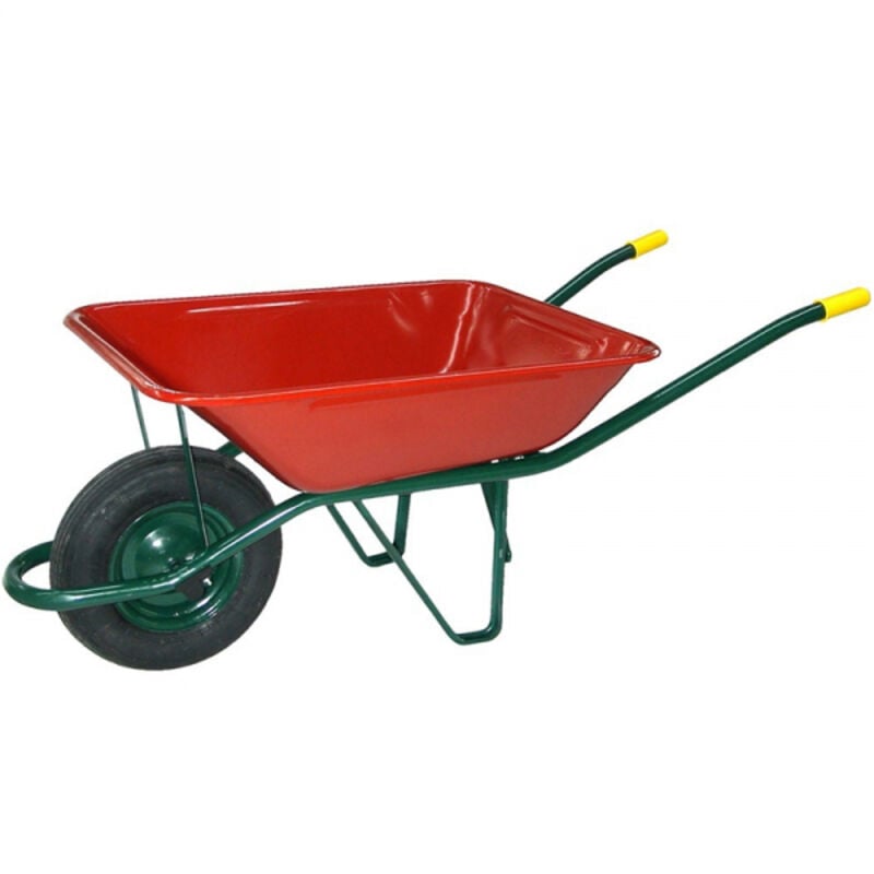 Brouette de chantier rouge foncé 95lt 1004 sanz