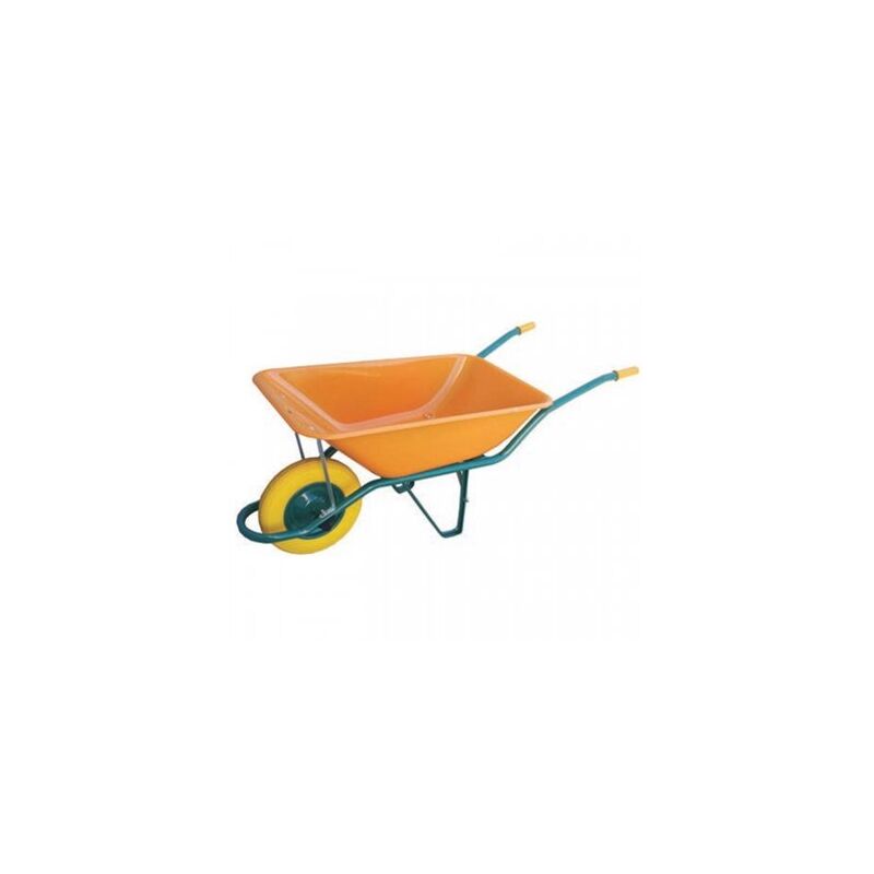 EDM - Brouette de chantier roue increvable jaune europe 90lt sanz