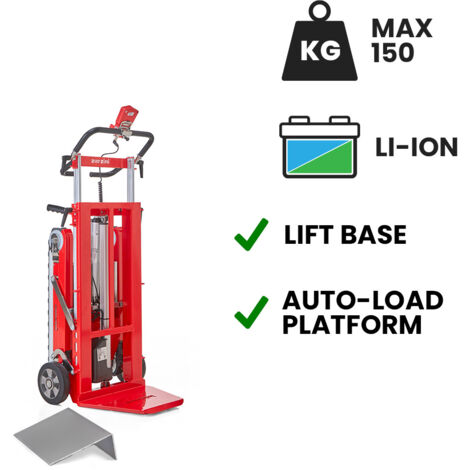 Carretilla sube escaleras eléctrica Buddy Lift para transporte de fotocopiadoras con batería de litio Superpower elevación eléctrica 150 kg