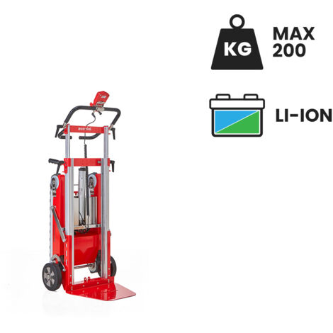 Carretilla sube escaleras eléctrica Buddy para transporte de muebles y mobiliario con batería de litio Superpower 200 kg