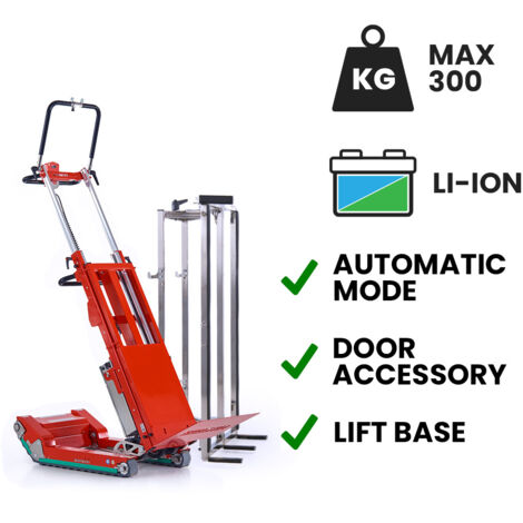 Carretilla sube escaleras eléctrica Skipper Lift para carpintería con elevación de carga batería de litio Superpower 300 kg