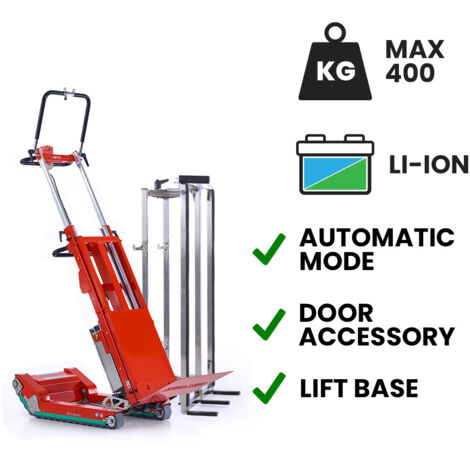 Carretilla sube escaleras eléctrica Skipper Lift para carpintería con elevación de carga batería de litio Superpower 400 kg