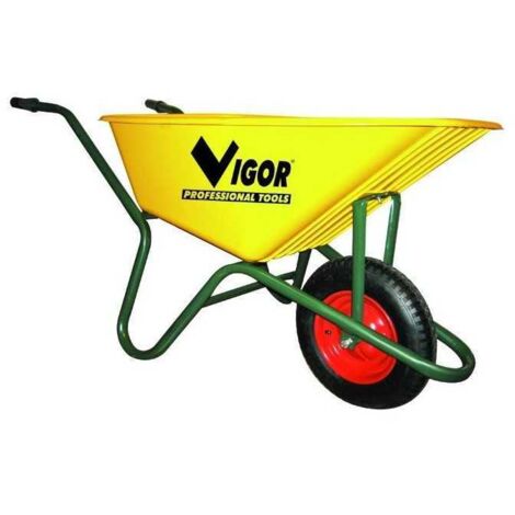Carretilla Vigor 100-Amarilla Caja Amarilla Plástico 100 L