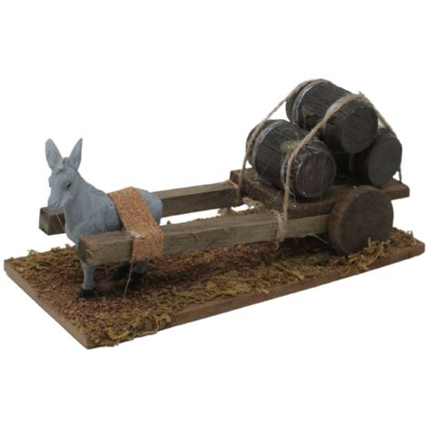 Carretto con Carico Botti per Presepe - RR86655F