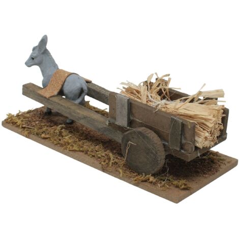 Carretto con Carico Paglia per Presepe - RR86655C