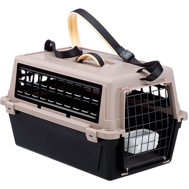 Atlas trendy plus Porte-chiens et chats de petite taille avec bandoulière réglable.. Variante 20 - Misure: 58 x 37 x h 32 cm - Noir - Ferplast