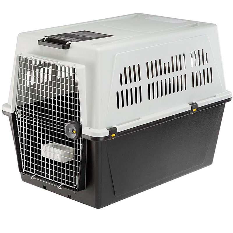 Ferplast ATLAS 70 PROFESSIONAL Transport pour chiens de grande taille. Variante ATLAS 70 - Mesures: 68,5 x 101 x h 75,5 cm - Gris - Gris
