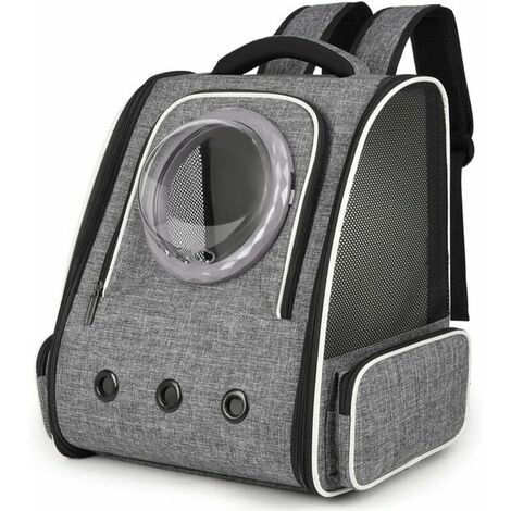 Carrier Bag for Cat Small Dog 10kg, Large Pet Backpack 3 Entry Portable Foldable Spacious and Breathable, Basket with Plush Mattress for Travel Train Car Airplane
