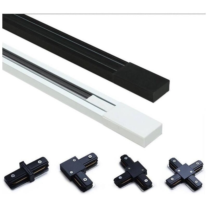 

Barcelona Led - Carril electrificado monofásico de superficie para focos LED - barra 2 metros | Blanco