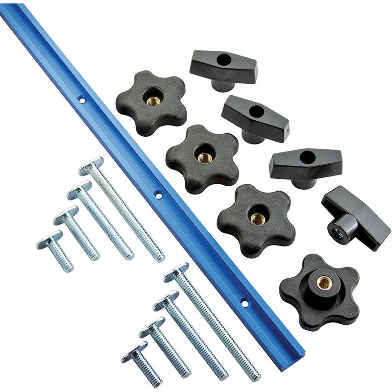 

Rockler - Carril guía universal y accesorios, 17 pzas - NEOFERR..