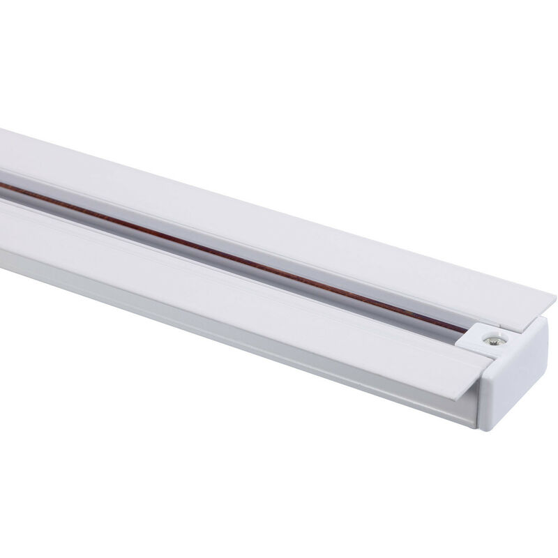 

Carril Bifásico Empotrable Aluminio para Focos LED 1 Metro Blanco - Blanco