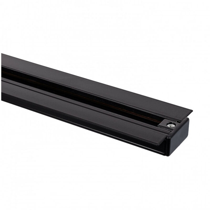 

Carril Bifásico Empotrable Aluminio para Focos LED 1 Metro Negro - Negro