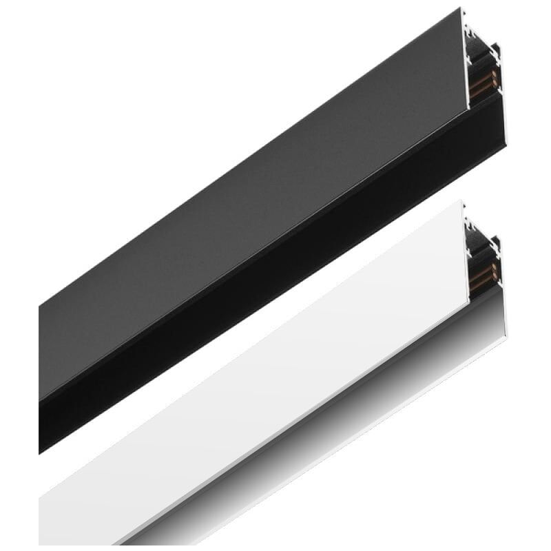 

Carril Monofásico Reforzado Magnético (2 Metros) Blanco / Negro Negro | IluminaShop