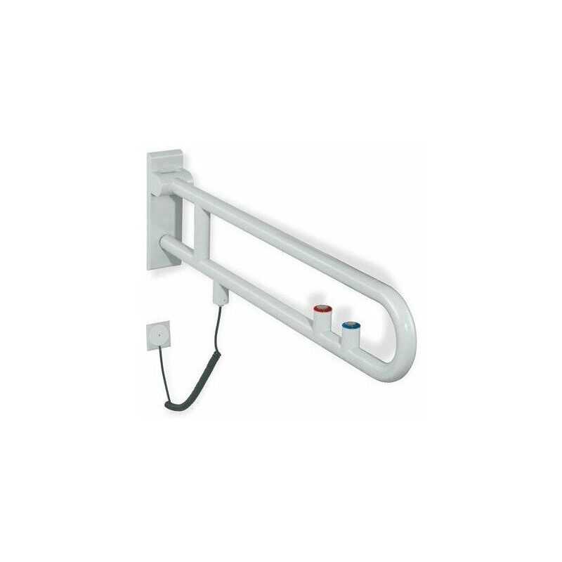 

Carril soporte abatible versión SERIE 801, orientable, - / pulsador empotrado / función roja 900mm arena