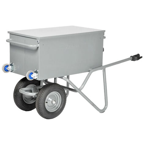 Carriola basculante per attrezzi - 2 ruote antiforatura - 250 kg - 15092