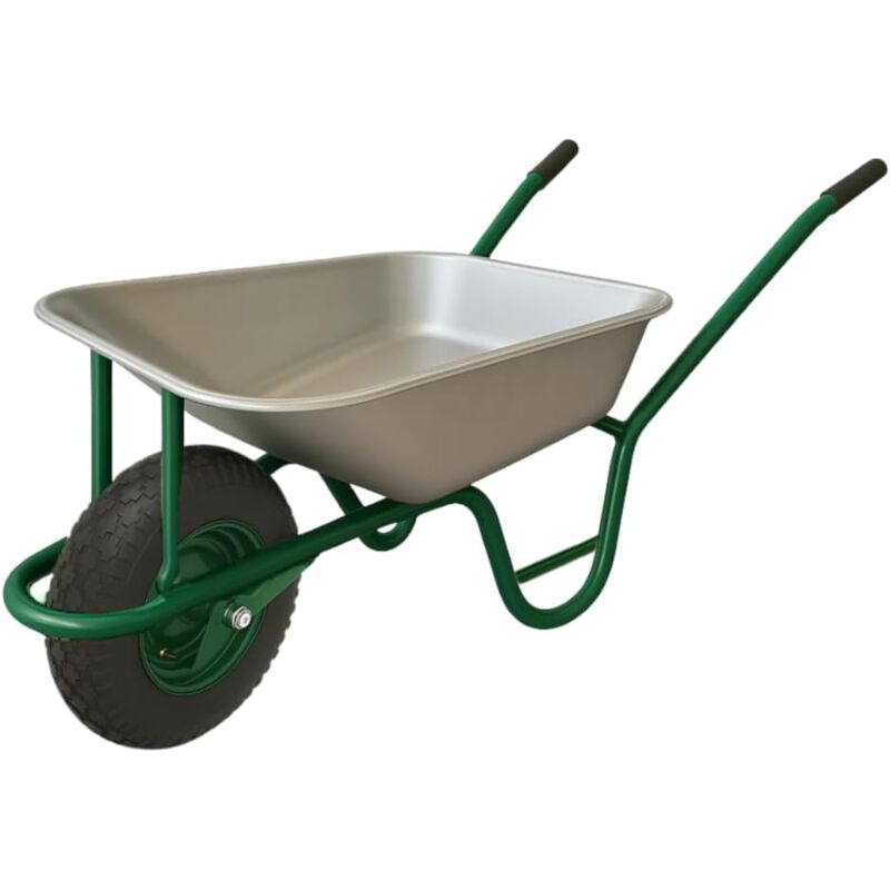 Carriola Da Giardino 75l Telaio In Acciaio Zincato, Ruota Pneumatic...