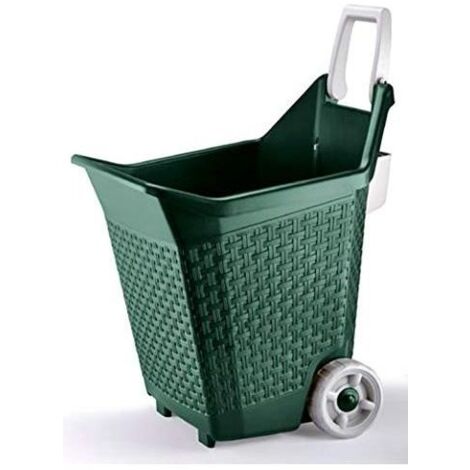 carriola "kart" bama - 76 litri - colore verde muschio.
