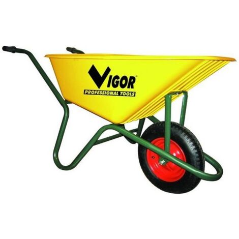 Carriole Vigor 100-Gialla Vasca Gialla Plastic 100 L