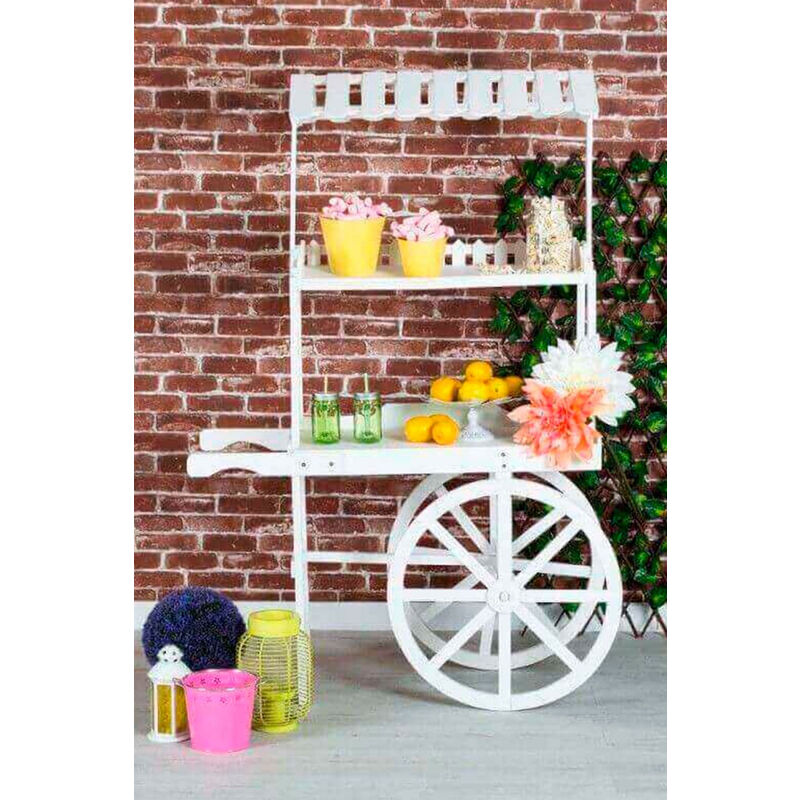 

Carritos Candy Bar - Carrito Candy Bar Madera Envejecida Cherry