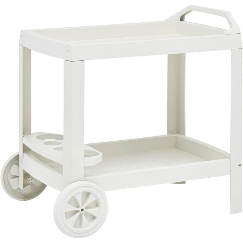 

Carrito de bebidas plastico blanco 69x53x72 cm