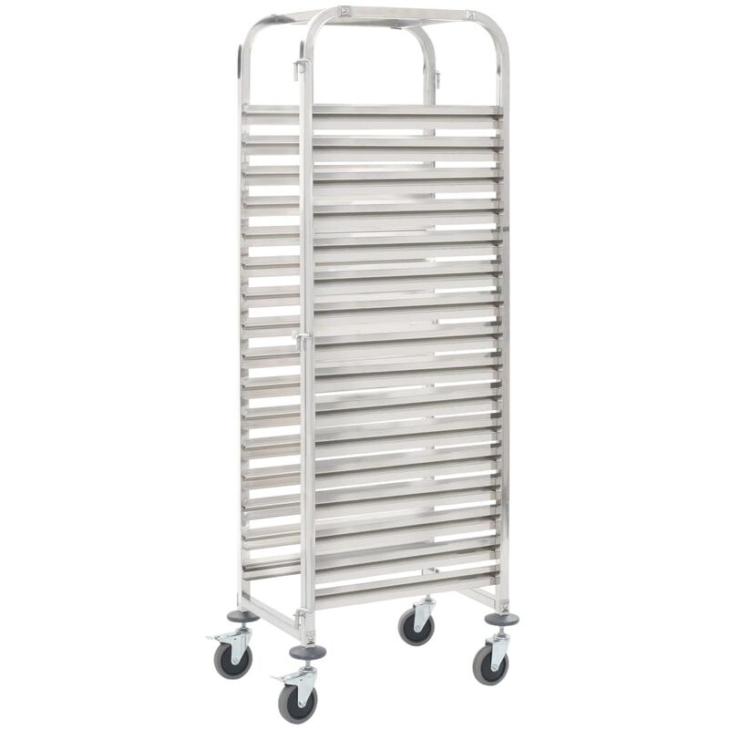 

Carrito de cocina 16 bandejas acero inoxidable 38x55x163 cm