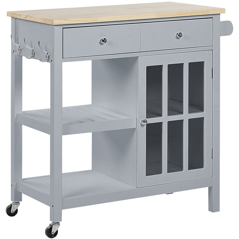 

Carrito de cocina gris GENOA