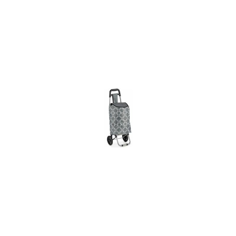 

Carrito de la compra 2 ruedas- 33 x 29 x 86 cm.-Gris- Funda de tela estampada