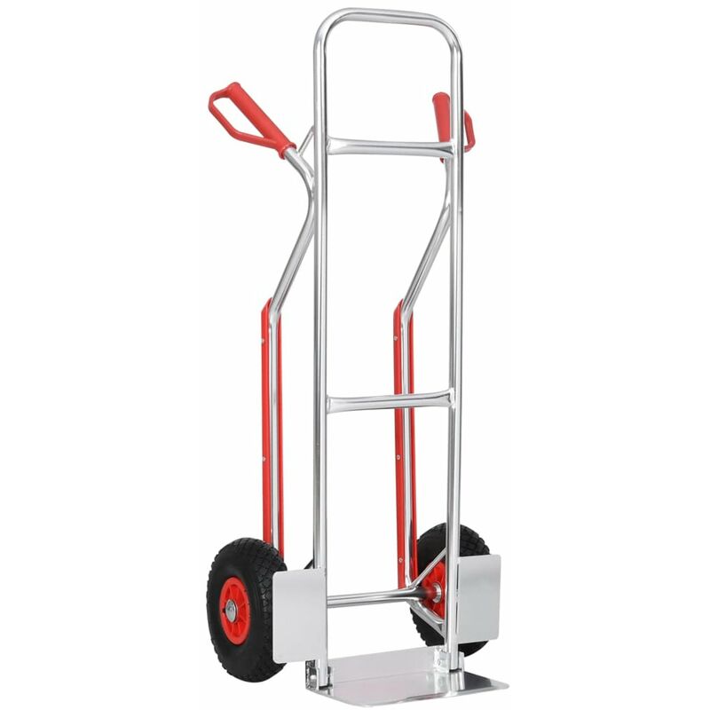 

Happyshopping - Carrito de mano con asas 49,5x45x118 cm Aluminio 150 kg