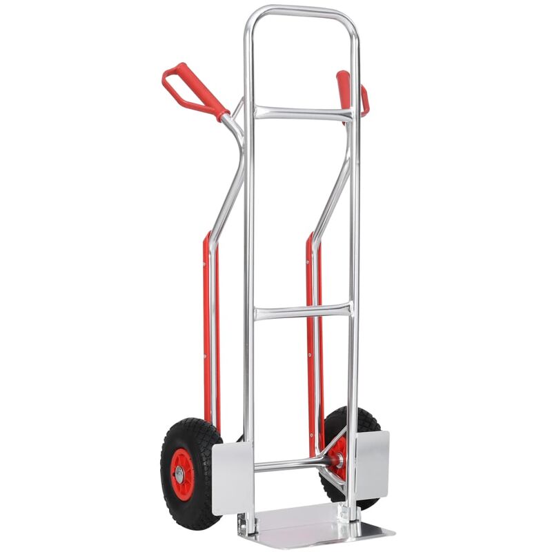 

Carrito de mano con asas 49,5x45x118 cm Aluminio 150 kg