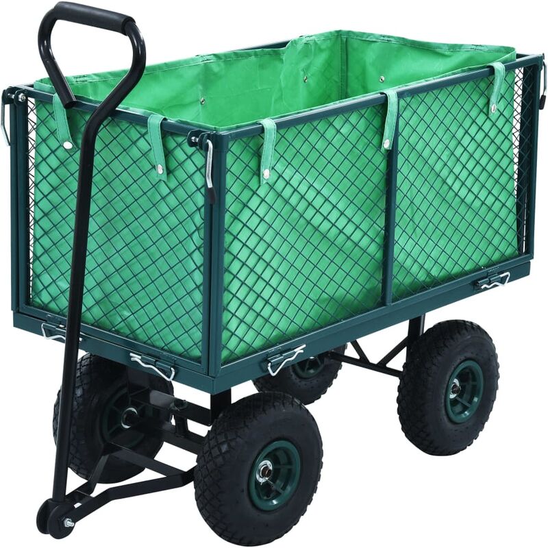 

Carrito de mano de jardin verde 350 kg