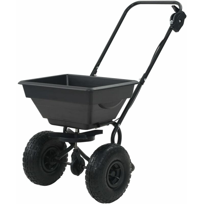 

Happyshopping - Carrito de mano esparcidor de sal PVC y acero 92x46x70 cm 15 L