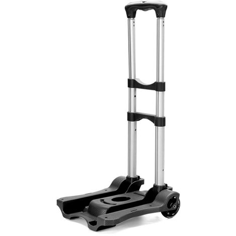 Carrito de mano plegable de alta resistencia para el hogar, carretilla de viaje, equipaje, compras, portátil,Black