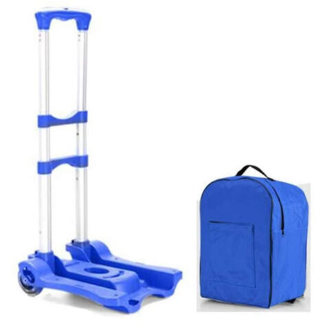 Carrito de mano plegable para uso en el hogar, carrito con ruedas de PVC, para equipaje de viaje y compras,04,CHINA
