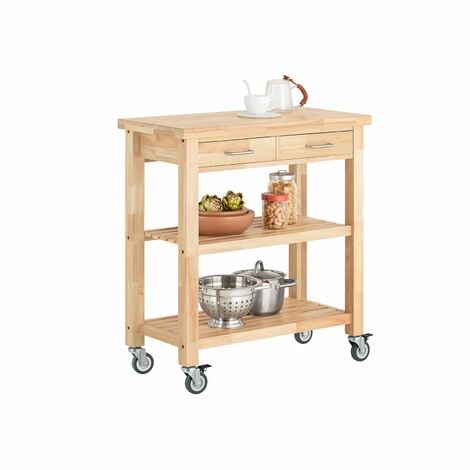 Camarera con Ruedas Carrito de Cocina con estantes L108 x P60 x H96cm  FKW97-WN SoBuy